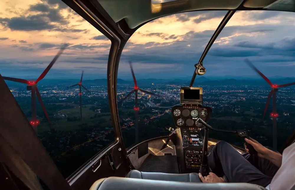 Aircraft detection lighting system ADLS from a cockpit perspective