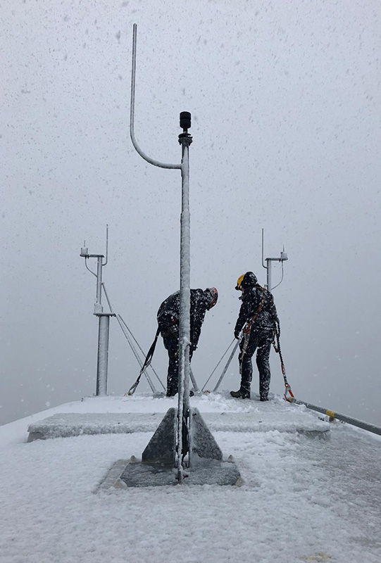 Aircraft detection lighting systems ADLS for wind power stations
