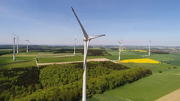 Die Wind Farm Krammer in Zeeland Niederlande ist zum Schutz vor Lichtverschmtzung mit BNK ausgestattet