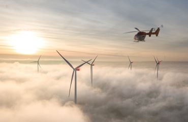 Aircraft detection lighting system ADLS for wind turbines